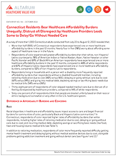 Hub-Altarum Data Brief No. 134 - Connecticut Healthcare Equity Cover 240p.png